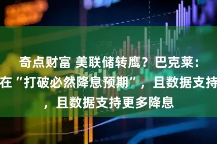 奇点财富 美联储转鹰？巴克莱：鲍威尔意在“打破必然降息预期”，且数据支持更多降息