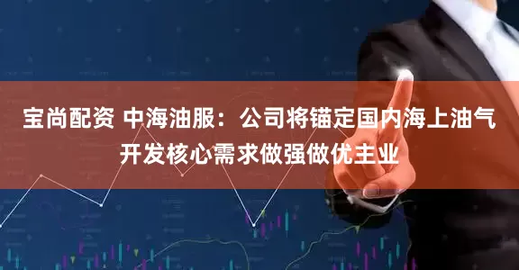 宝尚配资 中海油服：公司将锚定国内海上油气开发核心需求做强做优主业